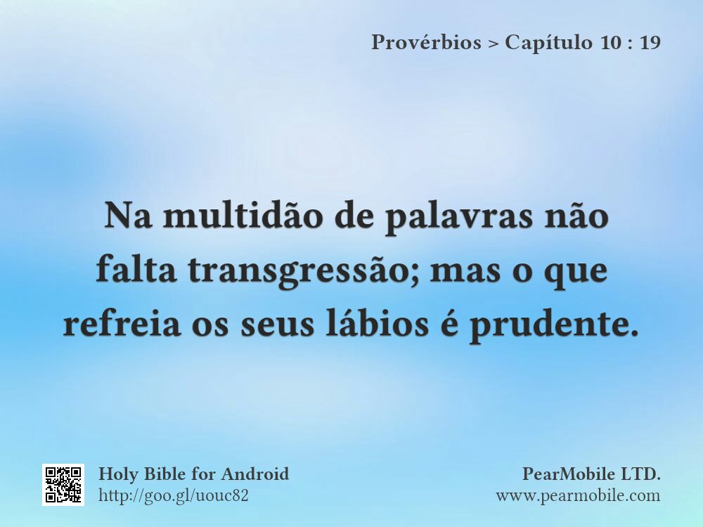 Provérbios, Capítulo 10:19
